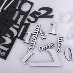 クリエイティブ3DミラーDIY壁ステッカー時計、サイズ：120*120cm、サイズ：120*120cm（ホワイト）、サイズ：120*120cm（イエロー）、サイズ：120*120cm（ブラック）