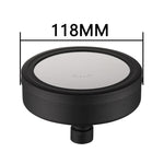 取り外し可能で洗える304ステンレス製丸型加圧トップスプレーシャワーヘッド、サイズ：118mm、パターンH