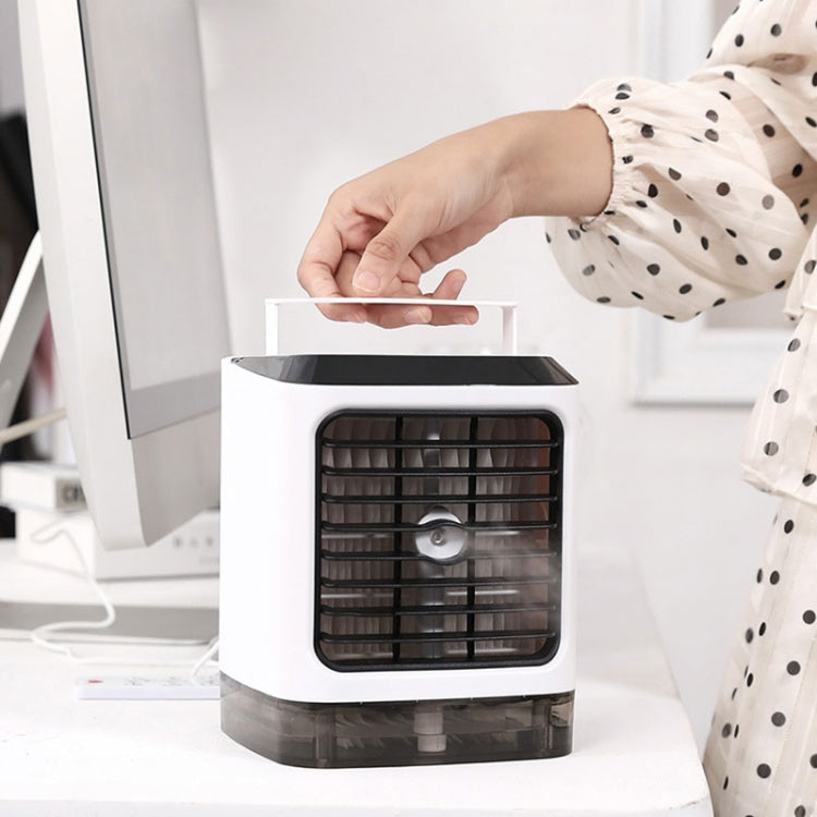 ミニデスクトップ冷却ファン 加湿器 エアコンファン 保湿スプレーファン、リモコンなし