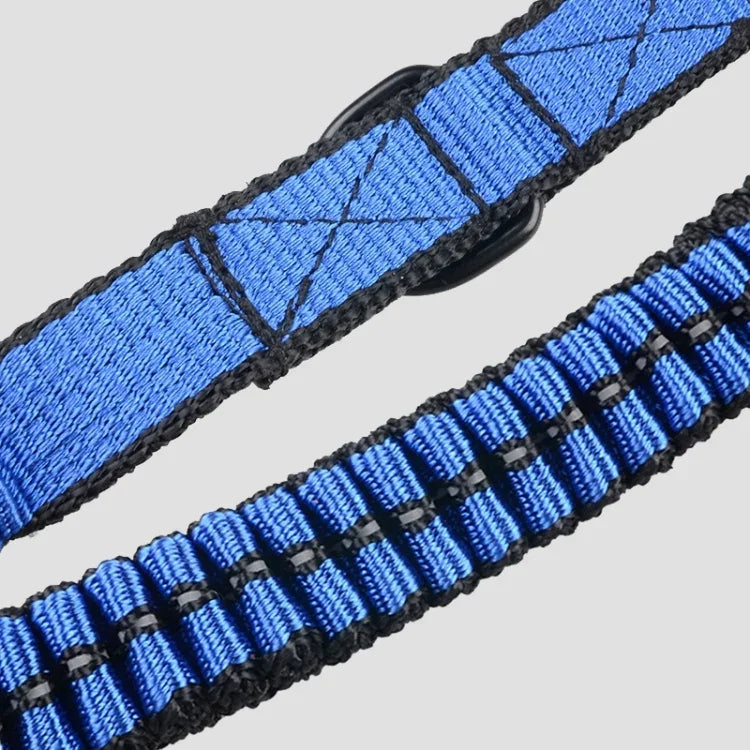 ペット伸縮式バッファーダブルトラクションロープナイロン反射編みロープ、小型、長さ: 70cm、ランダムカラー配送、ダブルトラクション70cm