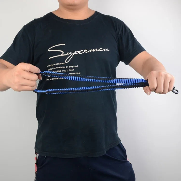 ペット伸縮式バッファーダブルトラクションロープナイロン反射編みロープ、小型、長さ: 70cm、ランダムカラー配送、ダブルトラクション70cm