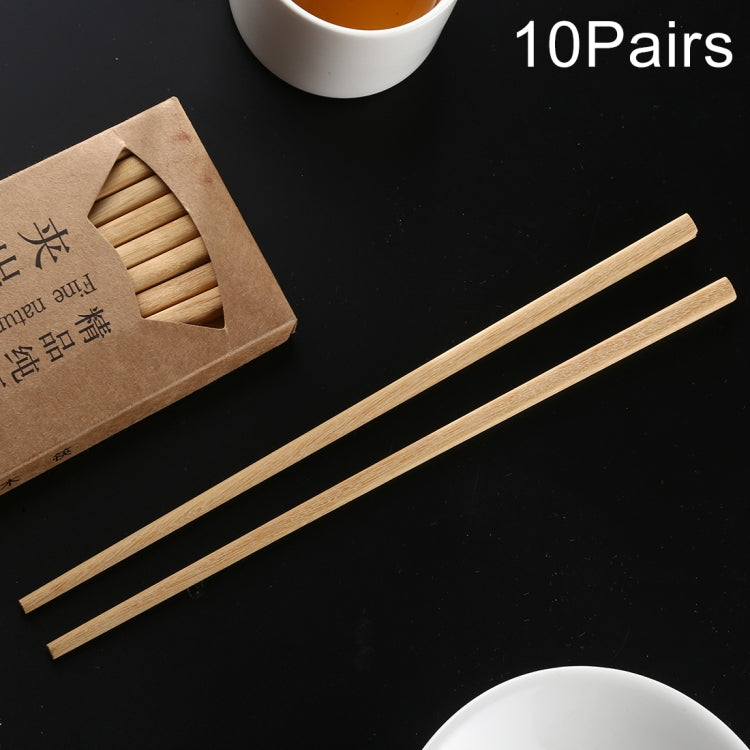 10ペア 天然イエローサンダルウッド滑り止め箸