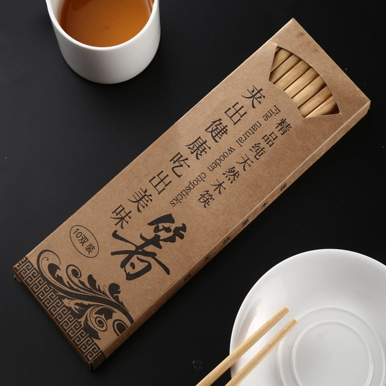 10ペア 天然イエローサンダルウッド滑り止め箸