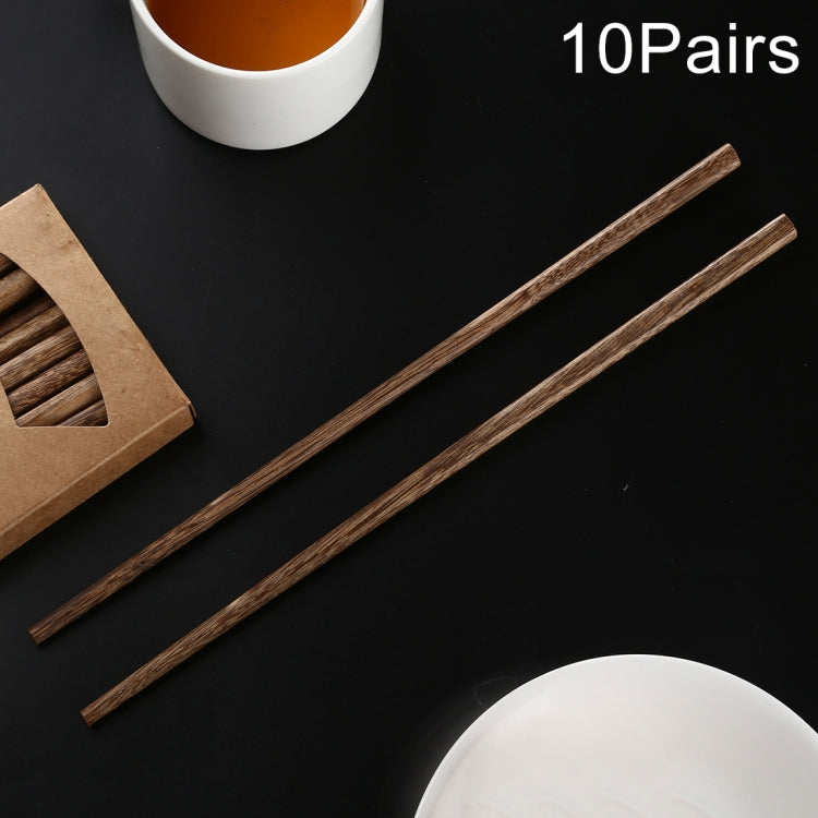 天然ウェンジ木製滑り止め箸 10膳セット