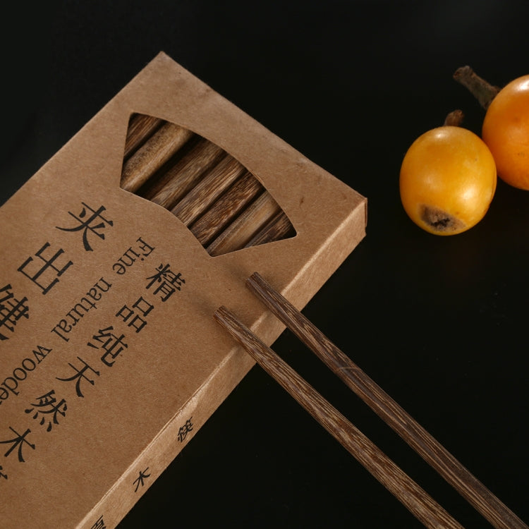 天然ウェンジ木製滑り止め箸 10膳セット