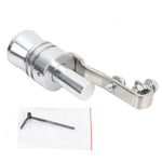 Universal Aluminum Turbo Sound Exhaust Muffler Pipe Whistle Car Simulator Whistler, Size: S, Size: S