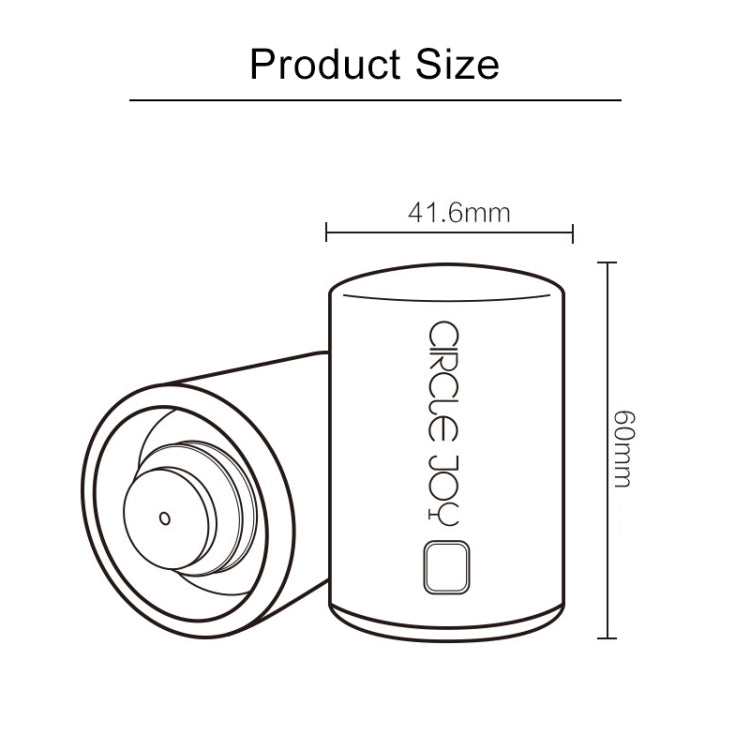 オリジナルXiaomi Youpin Circle Joy ステンレス製真空メモリーワインストッパー ワインストッパー