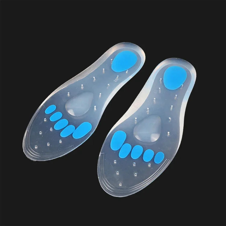1ペア 透明クッション性シリカゲルインソール サイズ：40-41ヤード、サイズ：40-41ヤード