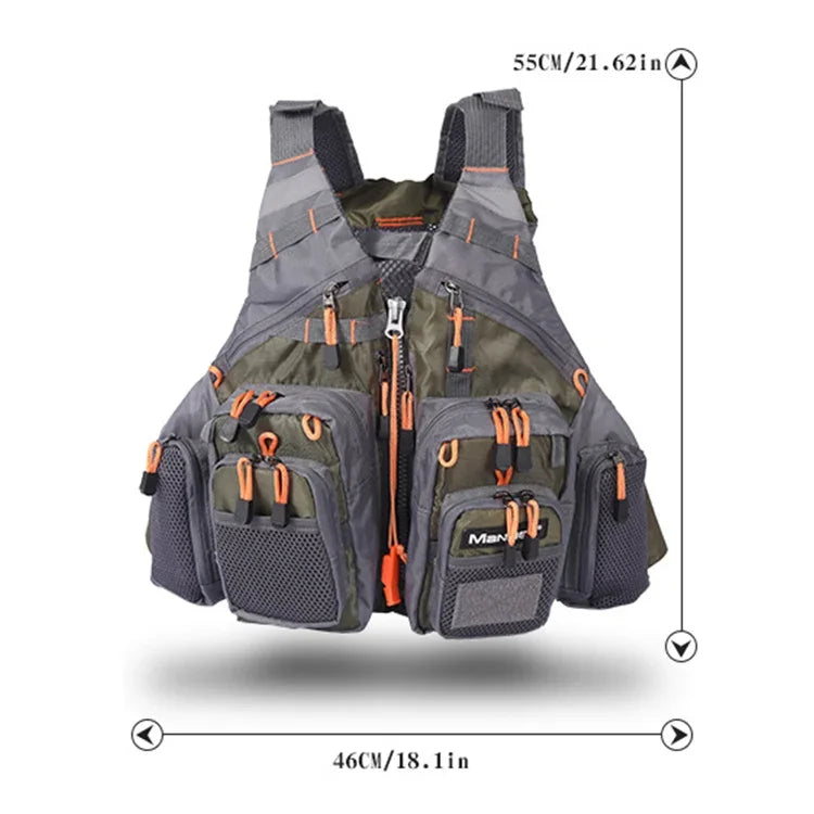 MANNER アウトドア多機能釣り用ライフベスト 水泳用ライフジャケット MANNERライフジャケット