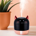 WT-H21デビルアトマイジング加湿器カラフルナイトライト付き、水タンク容量：200mL