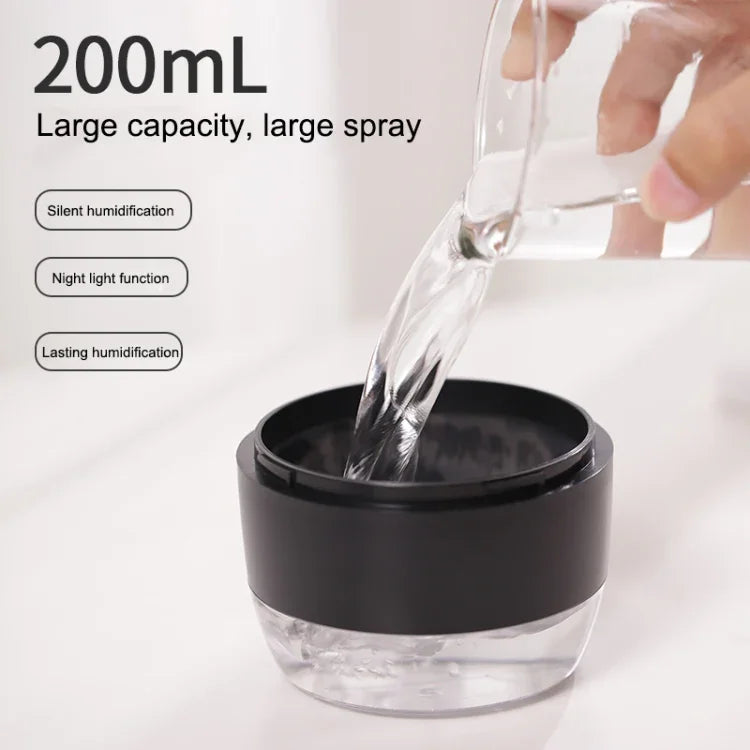 WT-H21デビルアトマイジング加湿器カラフルナイトライト付き、水タンク容量：200mL