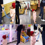 子供用安全ハーネス 子供用リード 迷子防止リストリンク牽引ロープ 迷子防止ブレスレット、長さ：2m、2mオレンジ、2mブルー