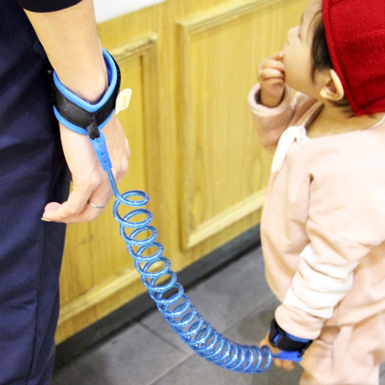 子供用安全ハーネス 子供用リード 迷子防止リストリンク牽引ロープ 迷子防止ブレスレット、長さ：2m、2mオレンジ、2mブルー