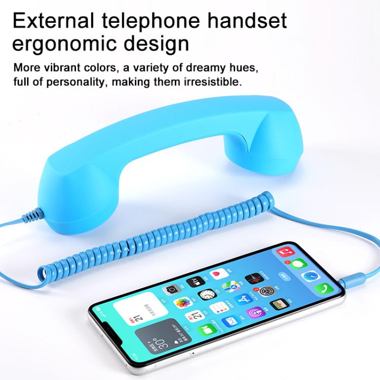 3.5mmプラグマイクレトロ電話放射線防止携帯電話受話器、3.5mm
