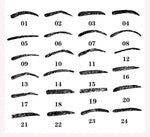 24-in-1 眉毛ステンシルシェイプテンプレートツール、24-in-1