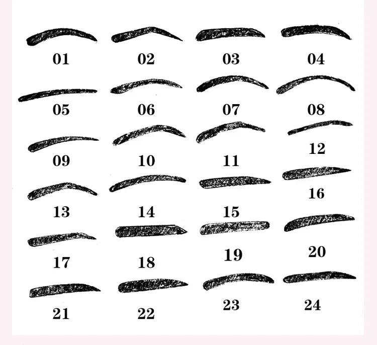 24-in-1 眉毛ステンシルシェイプテンプレートツール、24-in-1