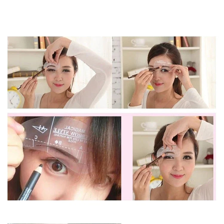 24-in-1 眉毛ステンシルシェイプテンプレートツール、24-in-1