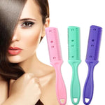 3個セット ヘアツール 両面ナイフ ヘアコーム 前髪トリマー 薄毛用器具 ヘアクリッパー、ランダムカラー配送、10個ランダムカラー配送