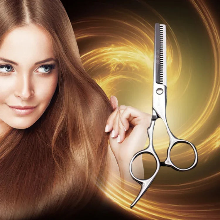 ファッション耐久性鋭い理美容用ヘアカットはさみ/シザーズ バーバー用薄毛用歯はさみ（シルバー薄毛はさみ）、薄毛はさみ