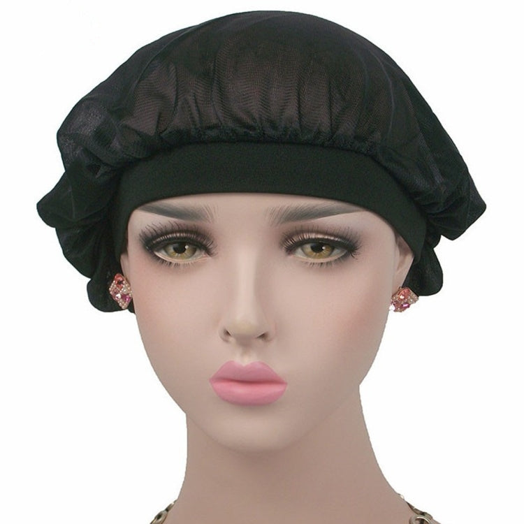 ココナッツナイトキャップ エアコンキャップ ロングヘアキャップ ワイドバンド サテンボンネット