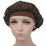ココナッツナイトキャップ エアコンキャップ ロングヘアキャップ ワイドバンド サテンボンネット