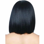 センターパートふんわり肩までのストレートヘアウィッグ ヘッドギア 女性用