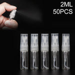 50個 香水ボトル スプレーボトル 香水ボトル 空ボトル、容量:2ML（透明）、2ML（透明）
