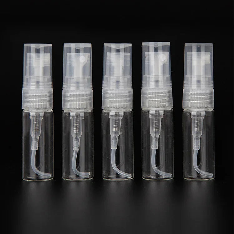 50個 香水ボトル スプレーボトル 香水ボトル 空ボトル、容量:2ML（透明）、2ML（透明）