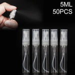50個 香水ボトル スプレーボトル 香水ボトル 空ボトル、容量:5ML（透明）、5ML（透明）