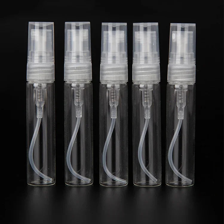 50個 香水ボトル スプレーボトル 香水ボトル 空ボトル、容量:5ML（透明）、5ML（透明）