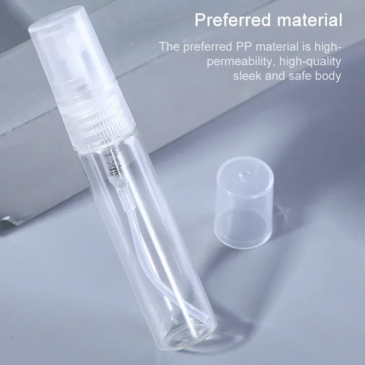 50個 香水ボトル スプレーボトル 香水ボトル 空ボトル、容量:5ML（透明）、5ML（透明）