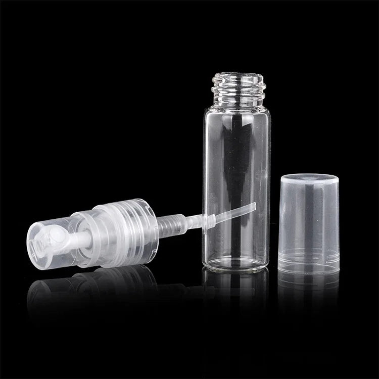 50個 香水ボトル スプレーボトル 香水ボトル 空ボトル、容量:10ML（透明）、10ML（透明）