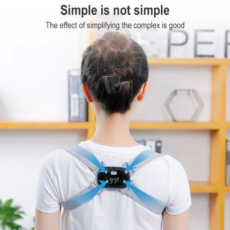 スマート姿勢矯正器 大人子供用 インテリジェント姿勢リマインダー 姿勢トレーナー、矯正用（グレー）、矯正用（ブラック）、矯正用（ピンク）