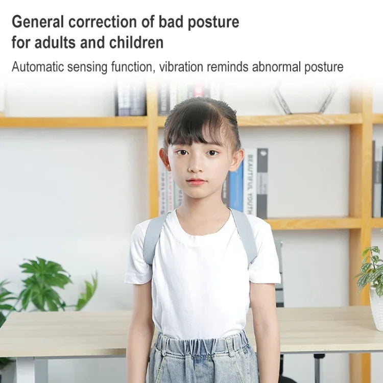 スマート姿勢矯正器 大人子供用 インテリジェント姿勢リマインダー 姿勢トレーナー、矯正用（グレー）、矯正用（ブラック）、矯正用（ピンク）