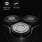 オリジナルXiaomi ENCHEN 防水トリプルロータリー二重リング刃 シェービングヘッド 電動充電式シェーバー メンズ用、電動シェーバー