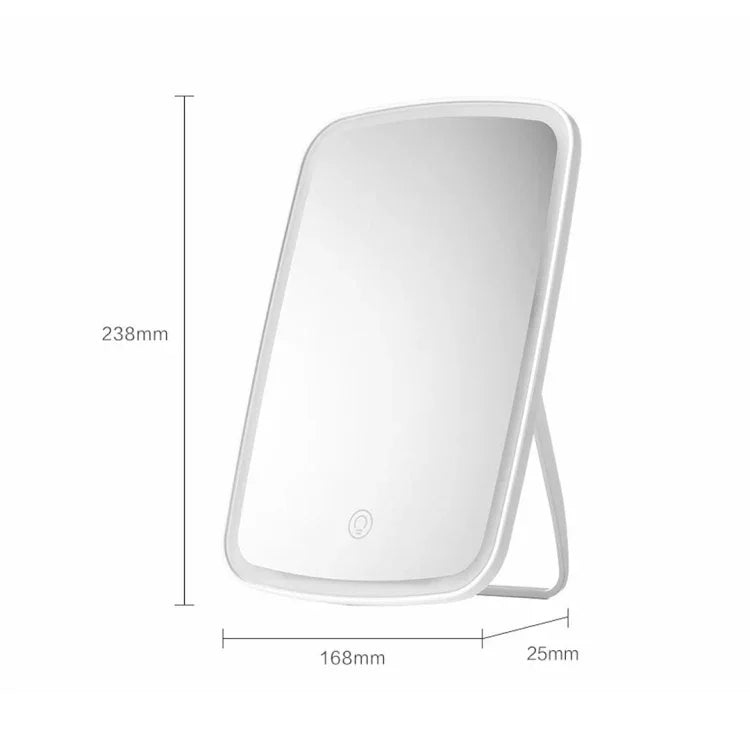 オリジナル Xiaomi Youpin jordan&judy 片面スクエア デスクトップ LED コスメティックミラー、単色スタイル
