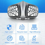 Silicone Protective Reusable PM2.5 KN95 Respirator Mask Replaceable Filter Antivirus Anti-fog Face Mask, Reusable PM2.5 KN95