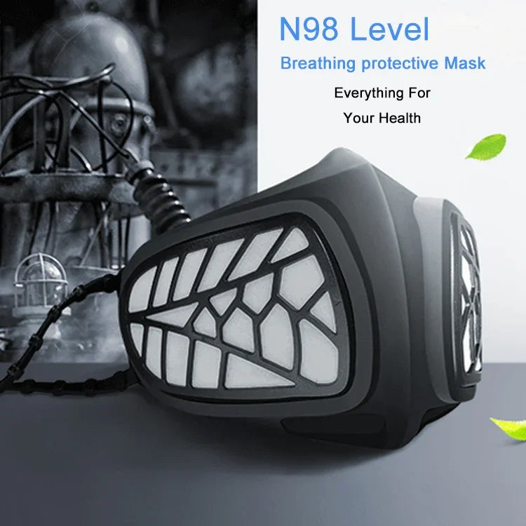 Silicone Protective Reusable PM2.5 KN95 Respirator Mask Replaceable Filter Antivirus Anti-fog Face Mask, Reusable PM2.5 KN95