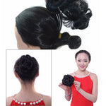 30M33# ウィッグボールヘッドフラワーヘアピンヘアバッグウィッグヘッドバンド花嫁用、30M33#