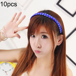10個セット ウィッグツイストブレイドジュエリーヘッドバンド ヘアバックル（ライトイエロー）