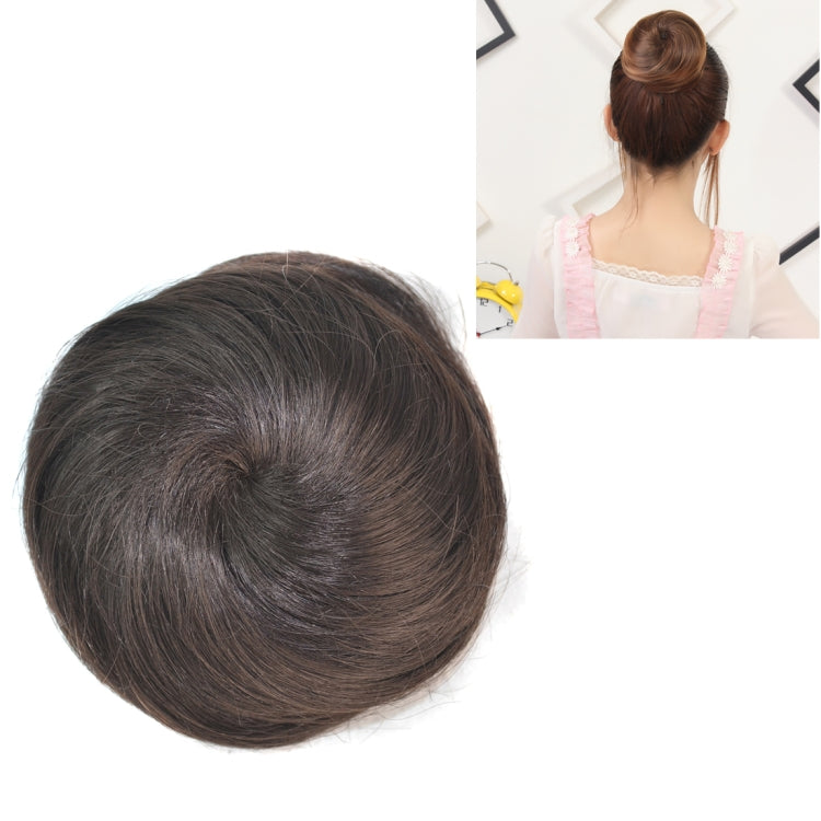 ウィッグお団子花形ヘアパッケージ ヘアディスク（栗色）