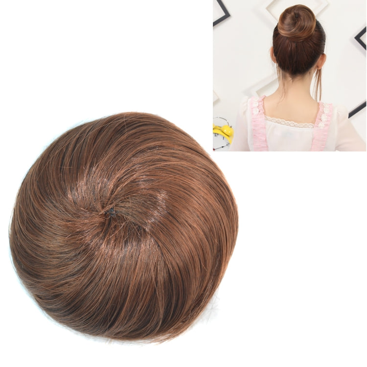 ウィッグお団子花形ヘアパッケージ ヘアディスク（栗色）