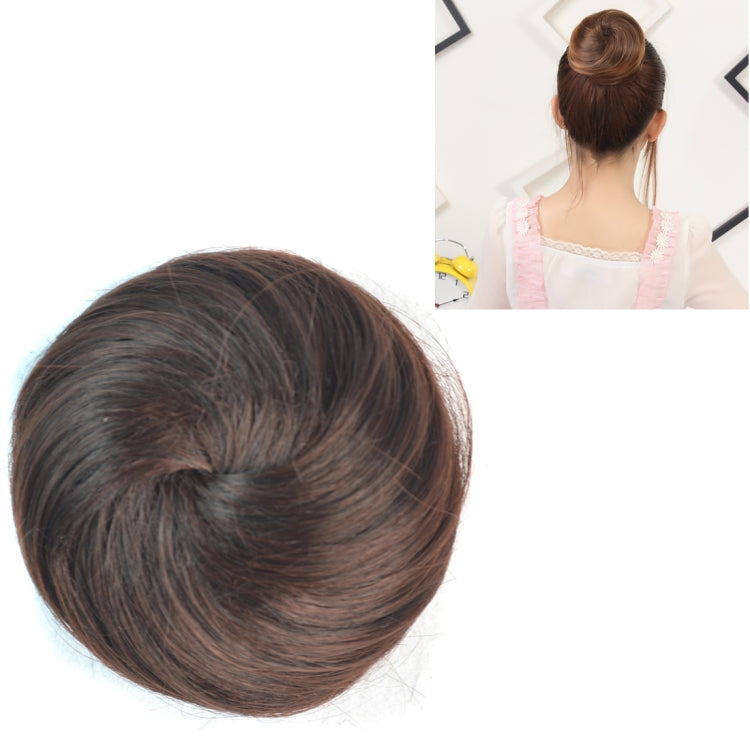 ウィッグお団子花形ヘアパッケージ ヘアディスク（栗色）
