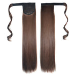 6# インビジブルシームレス包帯スタイルウィッグ ロングストレートヘアウィッグ ポニーテール, 6#