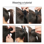 16# Invisible Seamless Bandage-style  Wig Long Straight Hair Wig Ponytail, 16#