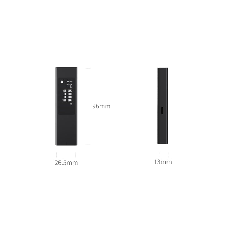 オリジナル Xiaomi Youpin DUKA LS5 タッチスクリーン 高精度赤外線レーザー距離計
