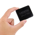 4K HDMIスプリッター フルHD 1080pビデオ HDMIスイッチャー 1x2分配 アンプ デュアルディスプレイ HDTV DVD PS3 Xbox対応、4K HDMI（ブラック）、4K HDMI（ホワイト）