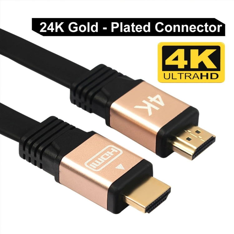 1m HDMI 2.0（4K）30AWG 高速18Gbps 金メッキコネクター HDMIオス-オス フラットケーブル、長さ：1m