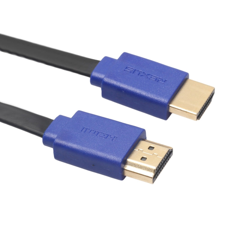 1.8m HDMI 1.4 (1080P) 金メッキコネクター HDMIオス- HDMIオス 伸縮フラットケーブル、長さ: 1.8m