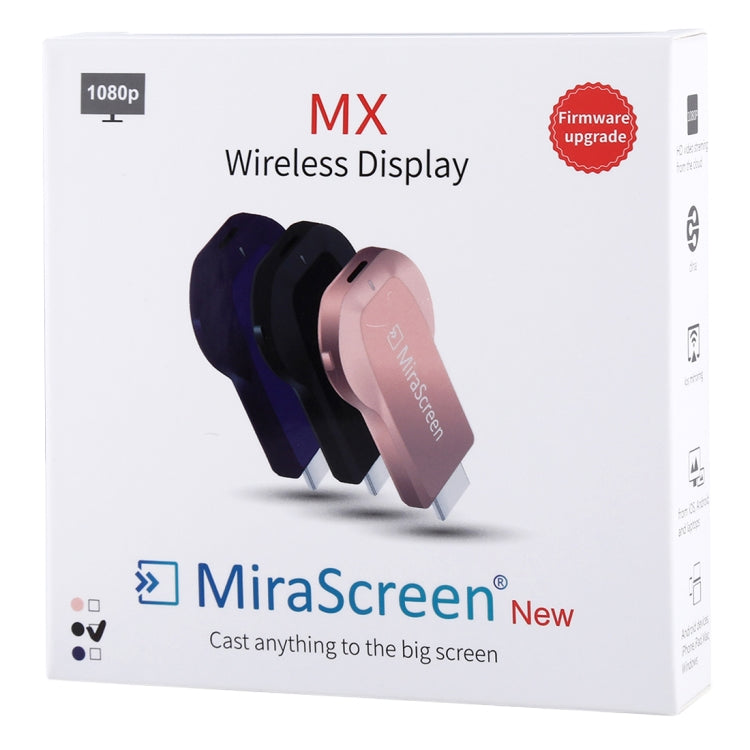 MiraScreen WiFiディスプレイドングル / Miracast Airplay DLNAディスプレイレシーバードングル ワイヤレスミラーリングスクリーンデバイス 2in1 USBケーブル付き